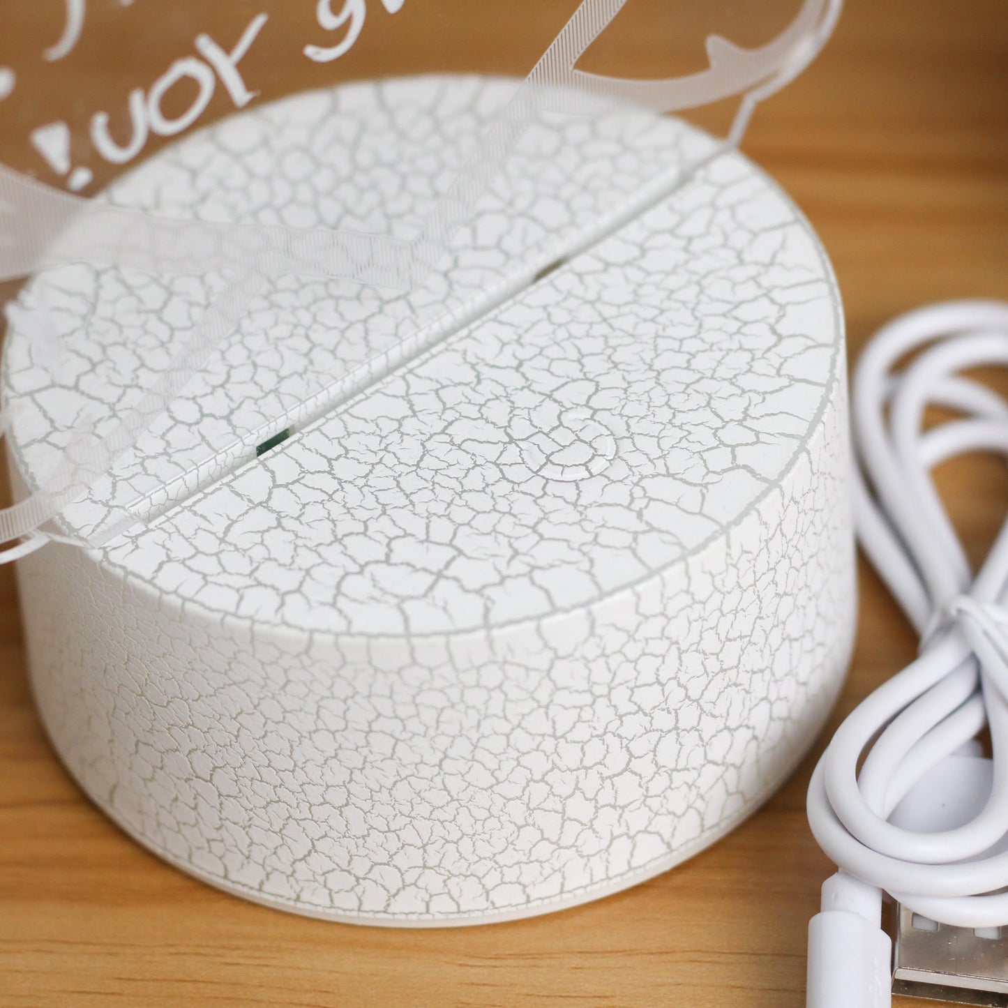Happy Bubzzz Acrylic Writable Night Lamp - Round