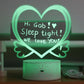 Happy Bubzzz Acrylic Writable Night Lamp - Heart