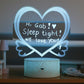 Happy Bubzzz Acrylic Writable Night Lamp - Heart