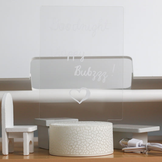 Happy Bubzzz Acrylic Writable Night Lamp - Plain