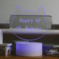 Happy Bubzzz Acrylic Writable Night Lamp - Kitty