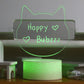 Happy Bubzzz Acrylic Writable Night Lamp - Kitty
